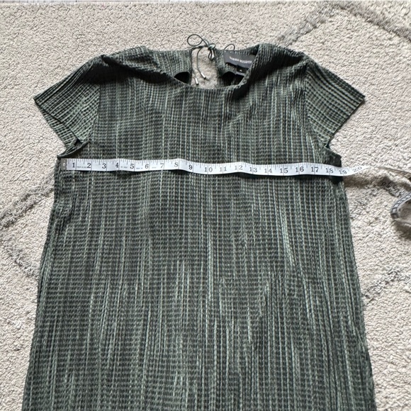 SABINA MUSAYEV Anthropologie green Textured Renaissance Midi Dress loose fit XS - Picture 4 of 12